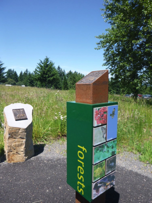 Interpretive displays along Mountain View trail